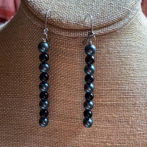 2for20/ 🤩 Handmade hematite smoky quartz earrings